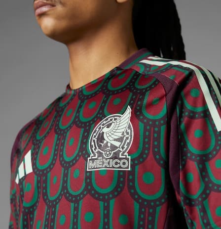 Playera de version hincha local de seleccion Mexicana para la copa america 2024 en camisetasfutbol.mx .jpg